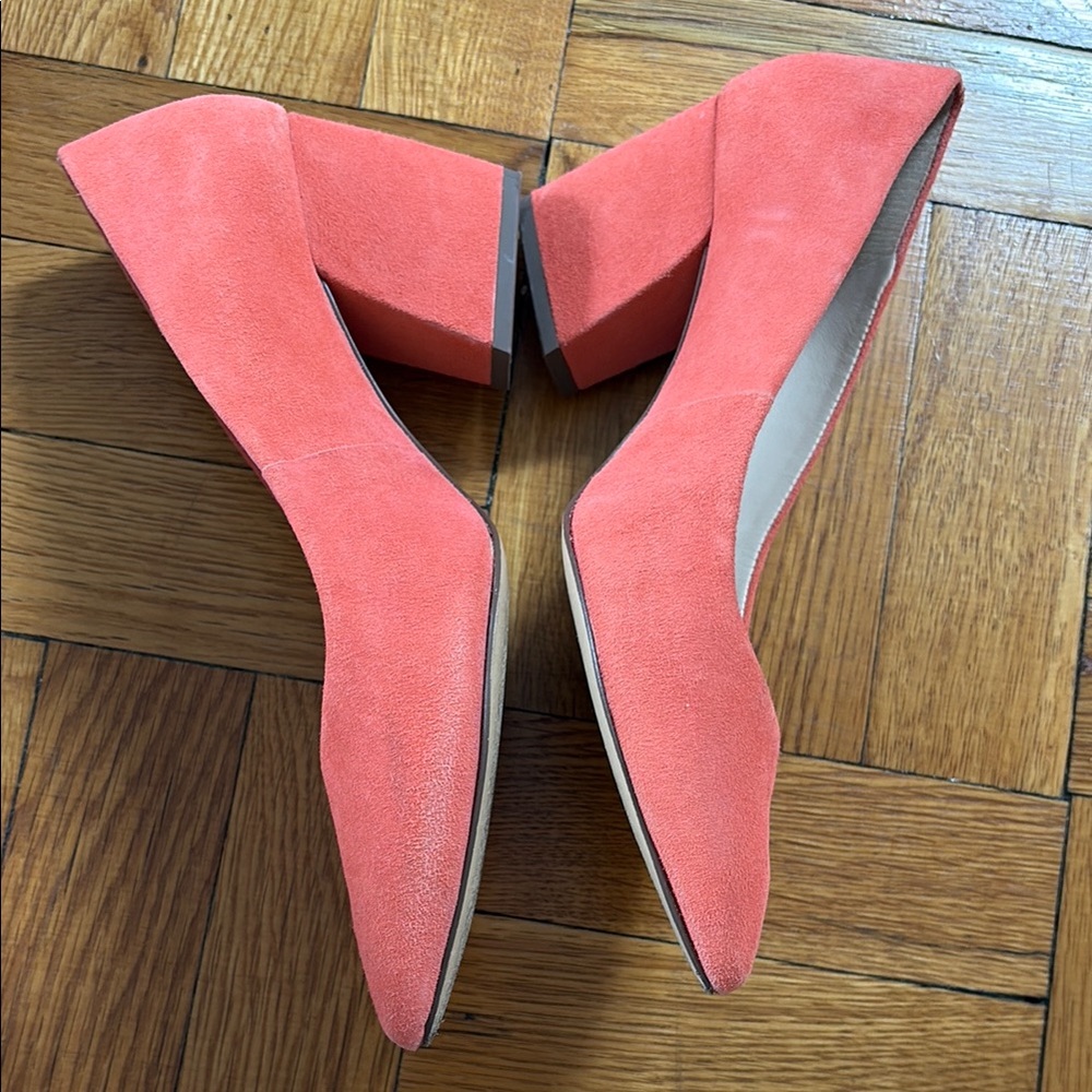 Botkier Peach Suede Heels - Picture 2 of 6